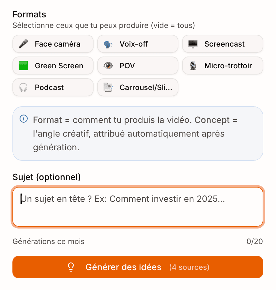 Étape 1 : Descreve sua necessidade — Vervox