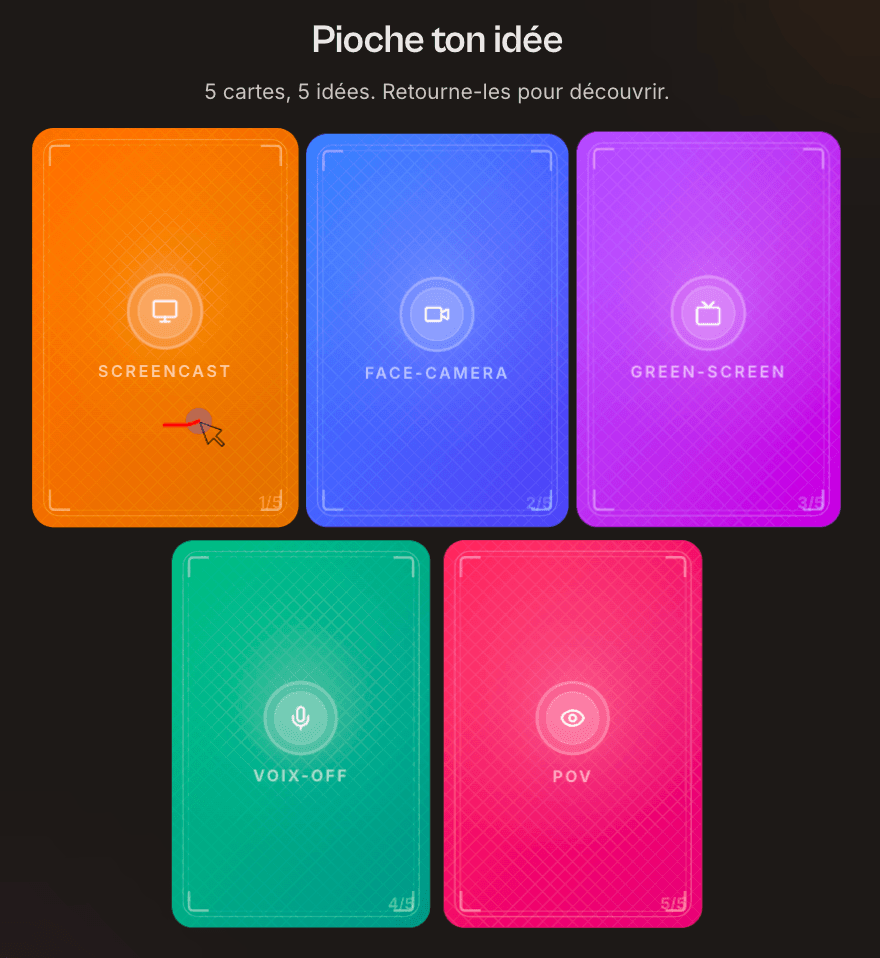 Étape 2 : Instant generation — Vervox