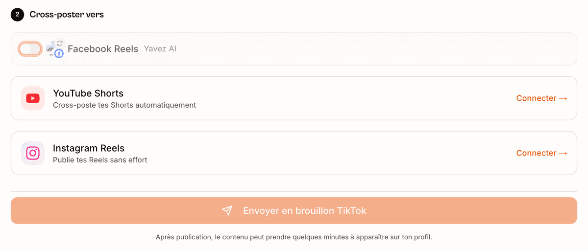 Étape 3 : Publish and cross-post — Vervox